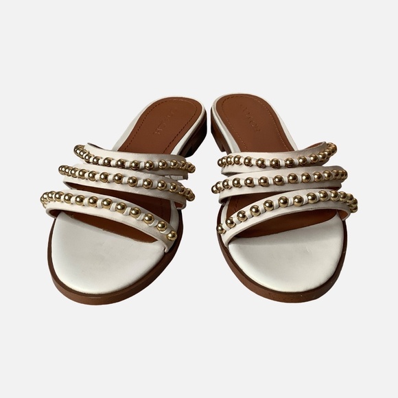 COACH Isa size 7B studded leather slide sandal - Picture 3 of 7